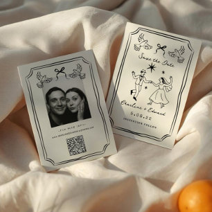 Reserve A Data Porco Desenhado à Mão Whimsical