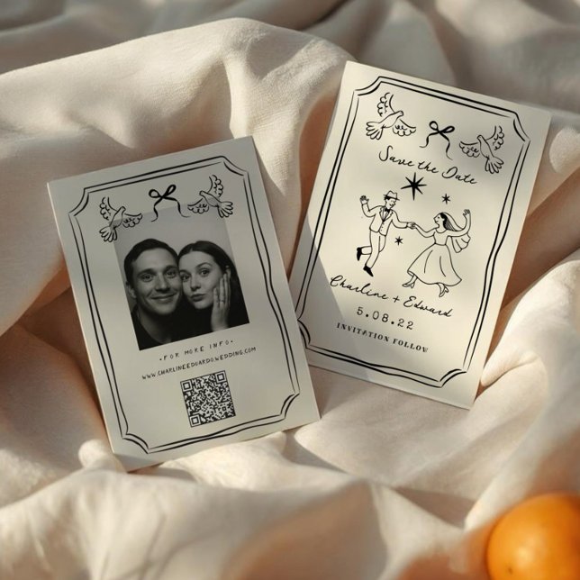 Reserve A Data Porco Desenhado à Mão Whimsical (Criador carregado)