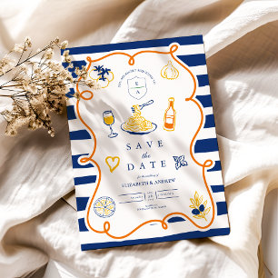 Reserve A Data Portas de Casamento da Comida Italiana marinho