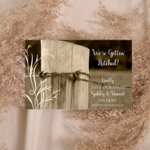 Posto de Cerca Fazenda País Casamento Salvar Data