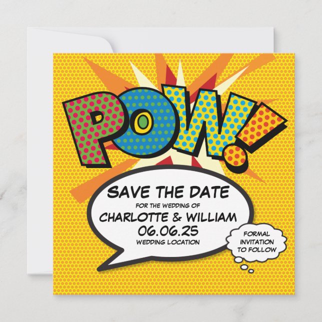 Reserve A Data POW Salve a Data Diversão Quadrinhos Retrô Arte Po (Frente)