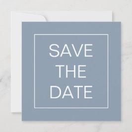 Reserve A Data Praça de Casamento de Linha Azul Simples Dusty