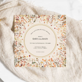 Reserve A Data Praça do Monograma de Casamento de Beige Rustic Fa