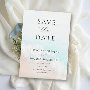 Reserve A Data Praia do Oceano Costeiro Onda Azul Areia Casamento