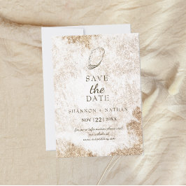 Reserve A Data Praia Mínima Moderna de Ostra de Aquarelas