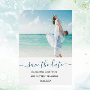 Reserve A Data Praia personalizada do modem de fotografia Guardar