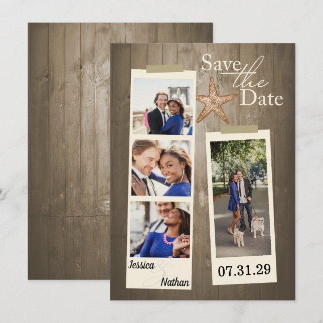 Reserve A Data Praia Rustic (Frente/Verso)