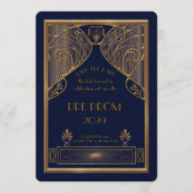 Pré-PromJunior, Gatsby Excelente, Dourado, marinho