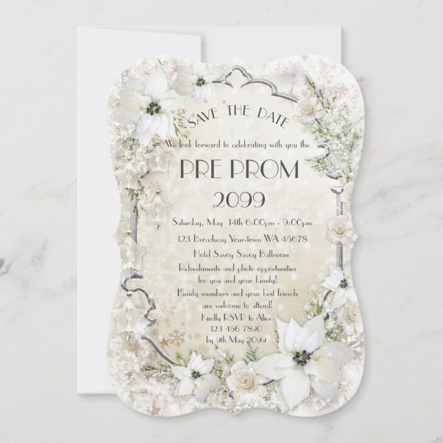 Reserve A Data Pré-PromJunior, Gatsby Excelente, Dourado, prata,  (Frente)