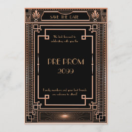 Reserve A Data Pré-PromJunior, Gatsby Excelente, Dourado, preto