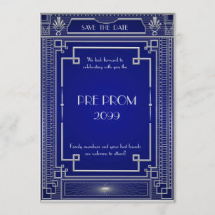 Reserve A Data Pré-PromJunior, Gatsby Excelente, Prata,marinho