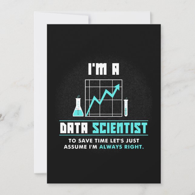 Reserve A Data Presente cientista | Sou Um Cientista Da Informaçã (Frente)