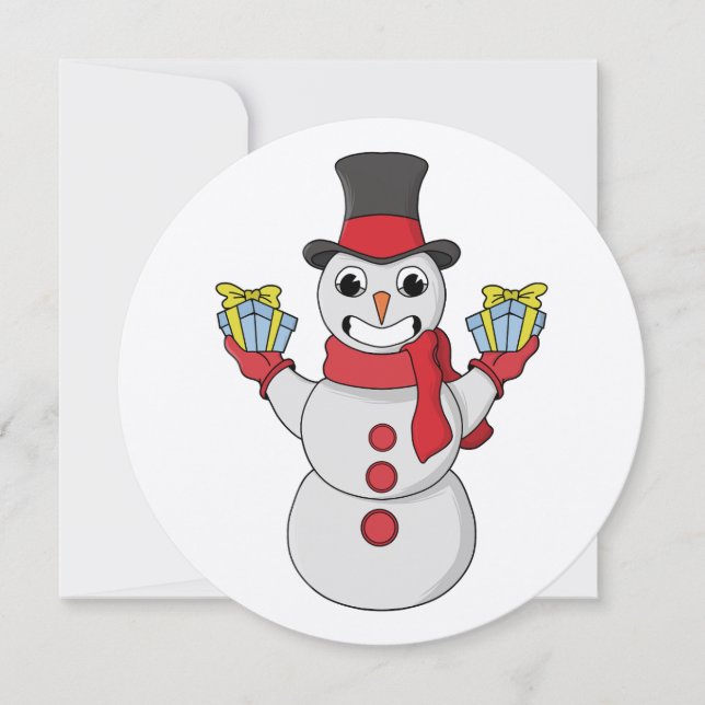 Reserve A Data Presentes de Snowman (Frente)