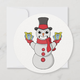 Reserve A Data Presentes de Snowman