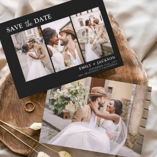 Reserve A Data Preto branco Salve a Data 4 Foto Simples