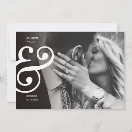 Reserve A Data Preto-chic + branco SALVAR o Ampersand de DATA