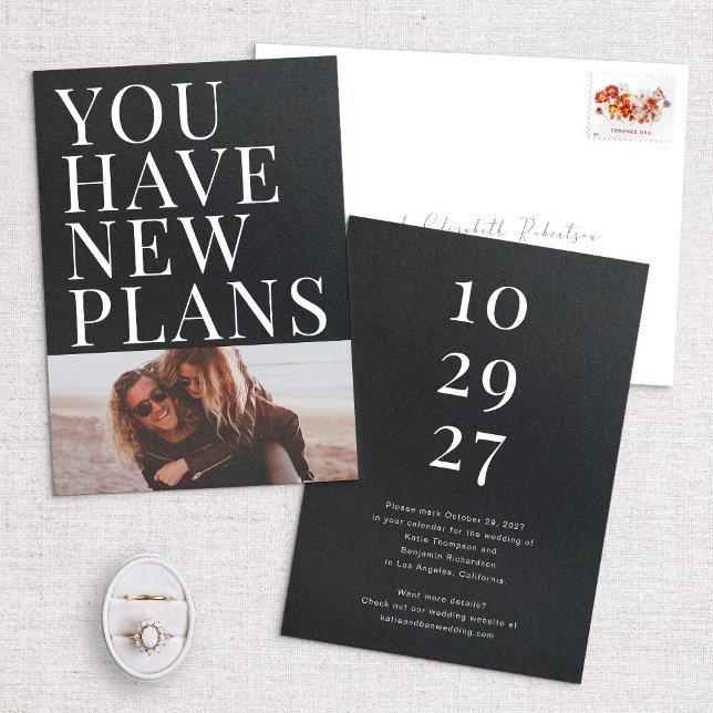 Reserve A Data Preto Você Tem Novos Planos Foto Para Salvar O Car (Criador carregado)