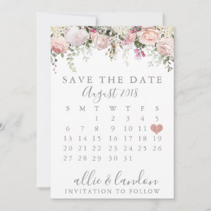 Reserve A Data Primavera Floral Salvar O Calendário De Data