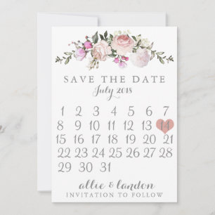 Reserve A Data Primavera Floral Salvar O Calendário De Data