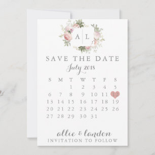 Reserve A Data Primavera Floral Salvar O Calendário De Data