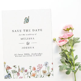 Reserve A Data Primavera Wild Flowers & Butterfly Casamento Salve