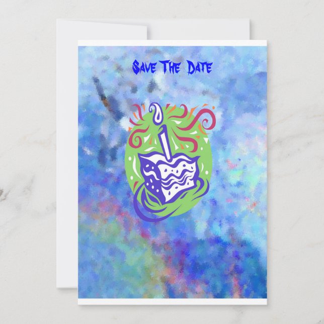 Reserve A Data Primeiro aniversario do bebê (Frente)