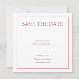 Reserve A Data Profissional de Casamento Minimalista Cor Dourado