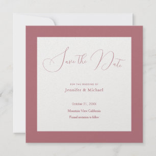 Reserve A Data Profissional de Casamento Minimalista Cor Dourado