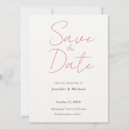 Reserve A Data Profissional de Casamento Minimalista Simples Mode