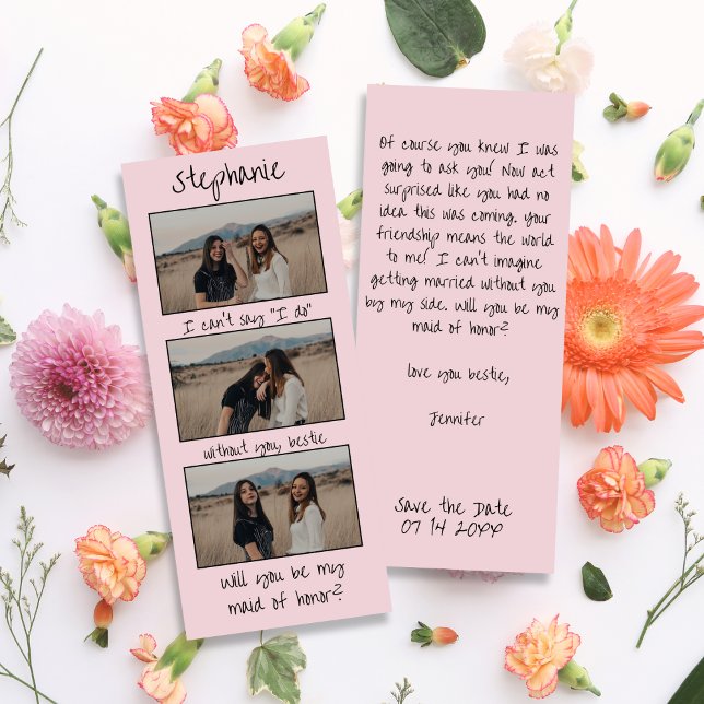 Reserve A Data Proposta de Madrinha de casamento da Faixa de Foto (Criador carregado)