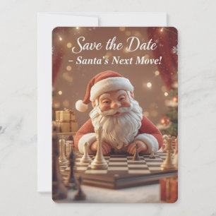 Reserve A Data Próximo Movimento de Papai Noel – Xadrez de Natal 