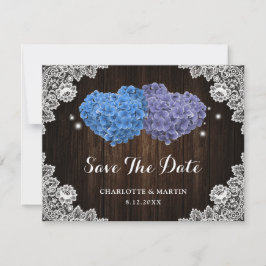 Reserve A Data Purple and Blue Floral Wedding