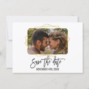 Reserve A Data Quadro Branco Floral Verde Dourado Foto Save The D