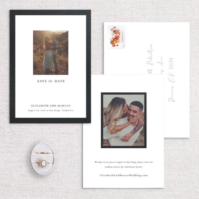 Reserve A Data Quadro da Galeria Moderna de Borda Negrito Salvar  (Criador carregado)