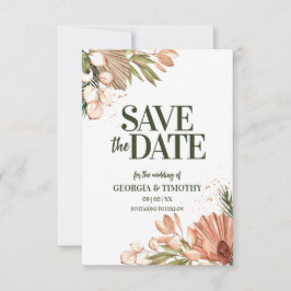 Reserve A Data Quadro das Flores Elegantes Boho
