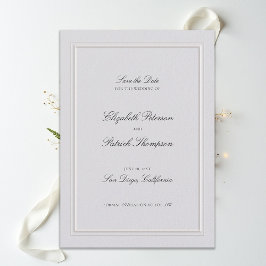 Reserve A Data Quadro Formal Moderno Clássico Elegante Casamento