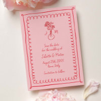 Quadros de Escrivação de Dodle Vermelho Rosa Salve