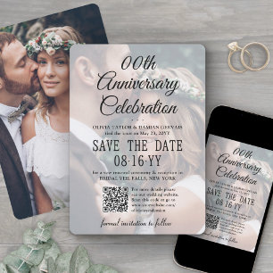 Reserve A Data QUALQUER Sobreposição de Foto e Código QR para Fes