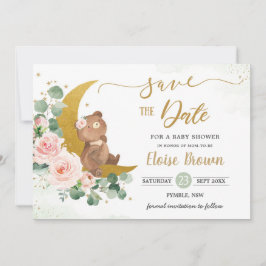 Reserve A Data Queijo Crescente Urso Moon Blush Floral
