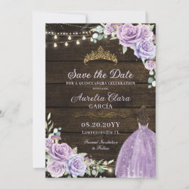 Reserve A Data Quinceañera da Floresta Floral Puro Lilac