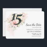 Reserve A Data Quinceanera Floral 15 Birthday<br><div class="desc">Festa de aniversário de Quinceañera, moderna e elegante. Design de flores florais russas. O modelo que pode ser facilmente editado e o texto substituído por seus próprios detalhes clicando no botão "Personalizar". Para mais personalização, clique no link "Personalizar mais" e use nossa ferramenta de design para modificar esse modelo. DICA:...</div>