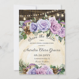 Reserve A Data Quinceañera Rústica Floresta Floral Encantada