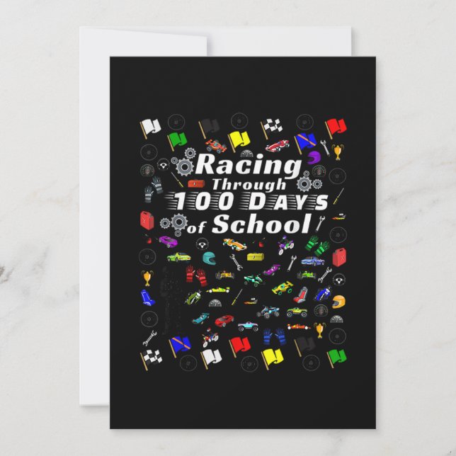 Reserve A Data Racing Through 100 Days Of School Race Car Themed (Frente)
