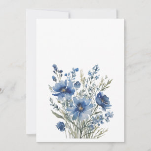 Reserve A Data Ramalhete de Flores Aquarela Elegante