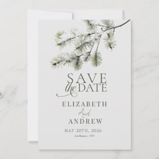 Reserve A Data Ramo de Pinheiro | Casamento na Floresta de Invern