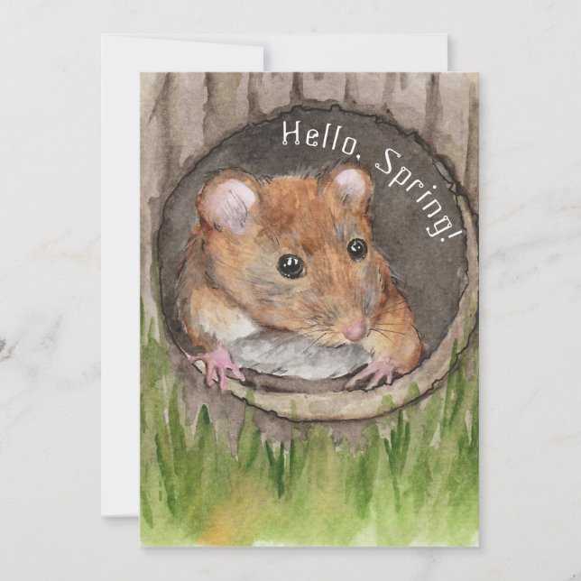 Reserve A Data Rato Rustic Watercolor (Frente)