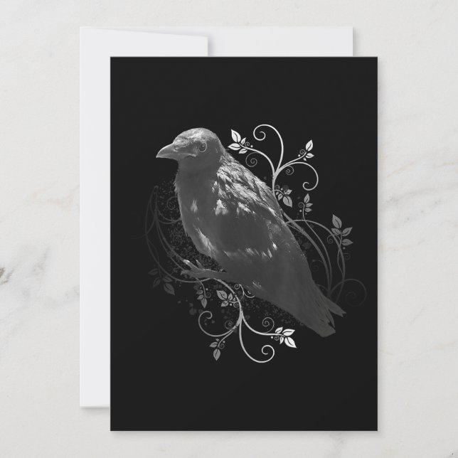 Reserve A Data Raven Preto Com Folha De Filigrana Odin Vikings Es (Frente)