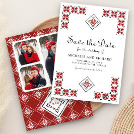 Reserve A Data Red and Black Ukrainian Embroidery Wedding