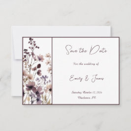 Reserve A Data Red Blush Floral Wedding Elegant Romantic