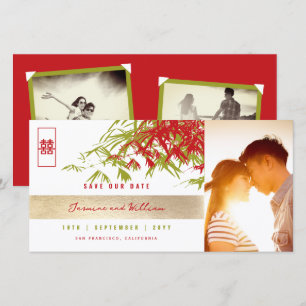 Reserve A Data Red Green Zen Bamboo deixa casamento chinês com fo